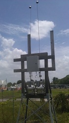 An image of the air toxics collection equipment used in the Broward County Air Quality Monitoring Network.