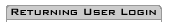 Returning User Login