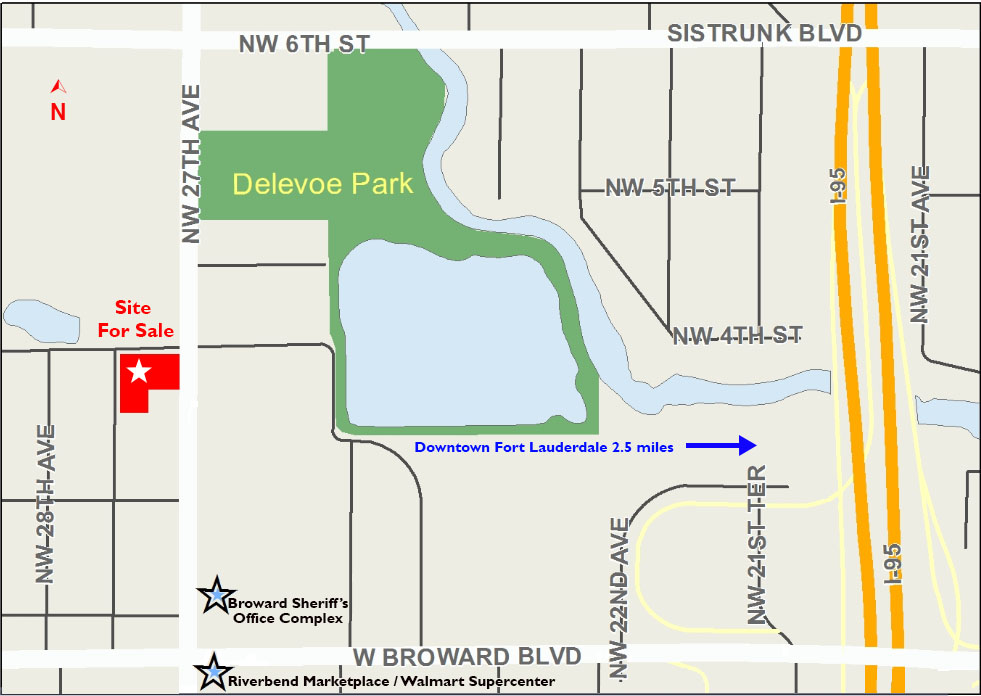 Site is located between Sistrunk and Broward Boulevards on the west side of Northwest 27th Avenue 
