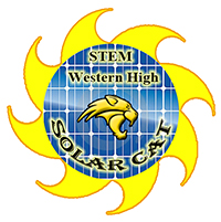 Western High School Solar Cat Logo