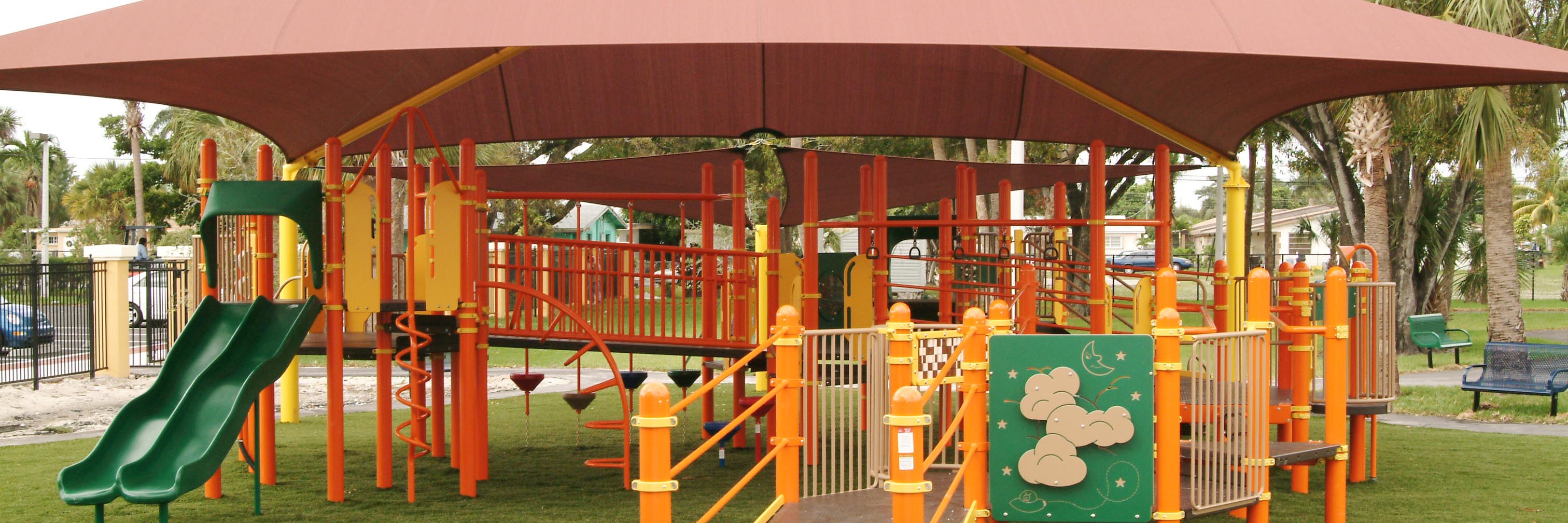 recycled materials playground