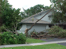 House after a hurricane