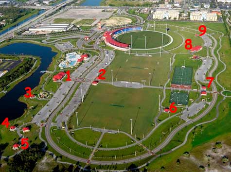 Arial photograph of Central Broward Regional Park