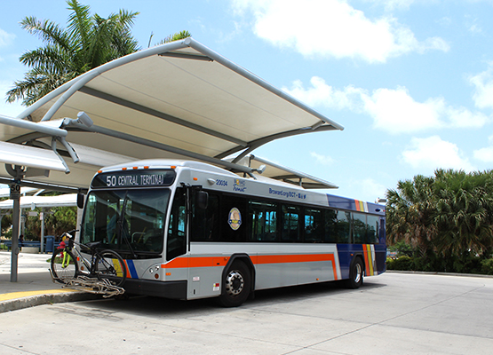 BCT Bus at Northeast Transit Center