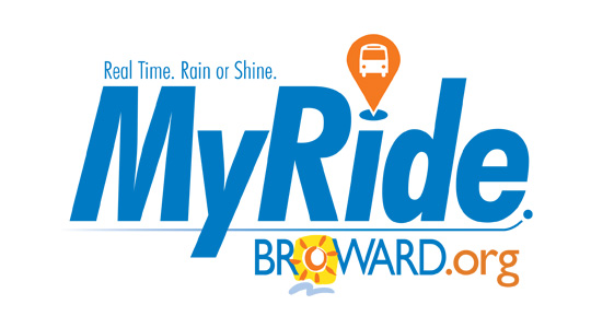 MyRide Broward.org Reral Time. Rain or Shine.