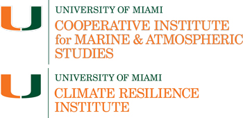 University of Miami - Cooperative Institute for Marine & atmospheric Stuides / Climate Resilience Institute logos