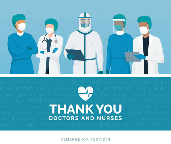 Thank you doctors and nurses.