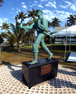 Barefoot Mailman Statue