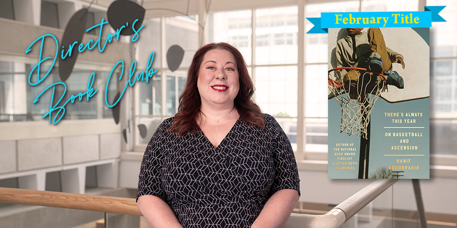 Allison Grubbs and current featured book cover