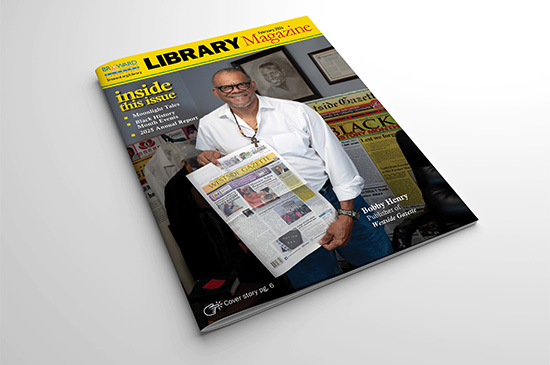 library magazine cover