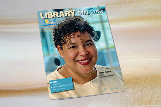 library magazine cover