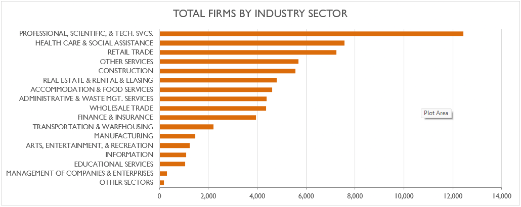 Total Firms by Industry Sector