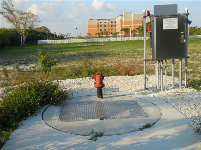 View of domestic wastewater lift station