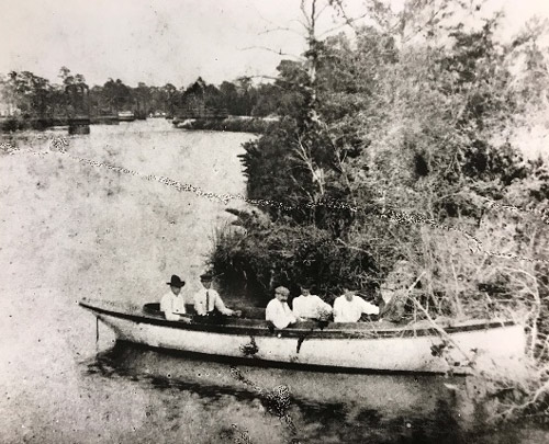 Andrews Avenue Bridge (background), c. 1904.