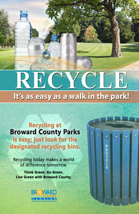 Recycling in Broward County Parks