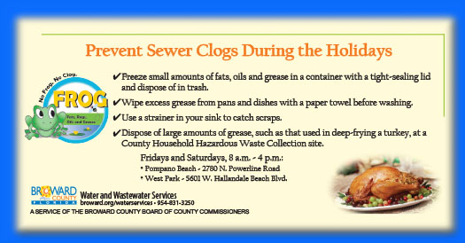 Prevent Sewer Clogs During the Holidays