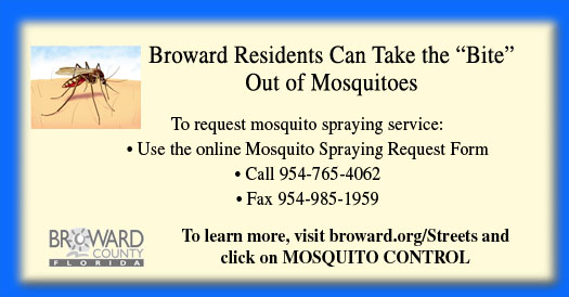 Broward Residents Can Take the "Bite Out of Mosquitoes"