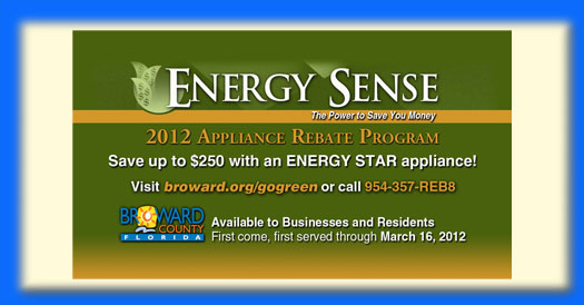 Energy Sense 2012 Appliance Rebate Program